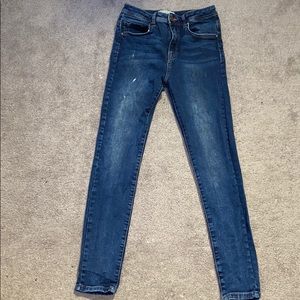 dark blue forever 21 push up jeans
